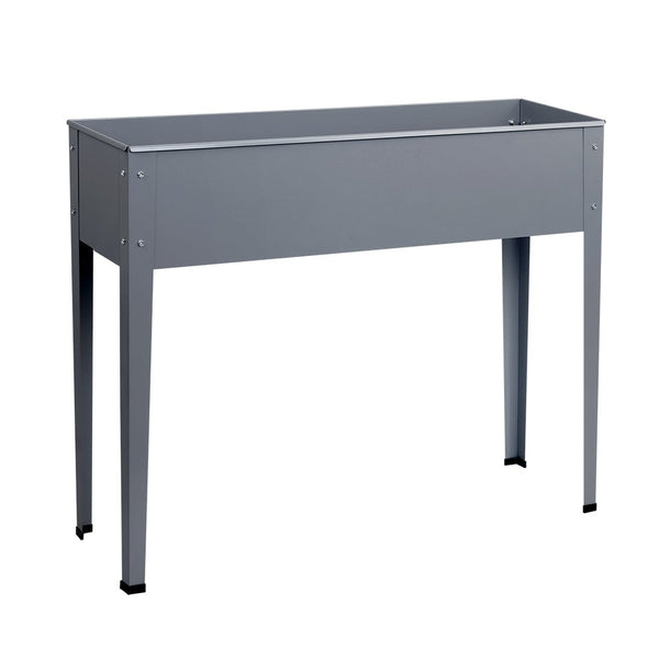 Home & Garden > Garden Beds - Green Fingers Garden Bed Elevated 100X80X30cm Planter Box Container Galvanised - Garden Yard