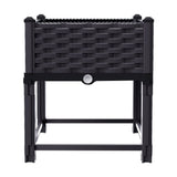 Home & Garden > Garden Beds - Green Fingers Garden Bed Planter Box, 40 x 40 x 23cm Elevated Raised Beds for Vegetables, Flowers & Herbs - Garden Yard