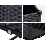 Home & Garden > Garden Beds - Green Fingers Garden Bed Planter Box, 40 x 40 x 23cm Elevated Raised Beds for Vegetables, Flowers & Herbs - Garden Yard
