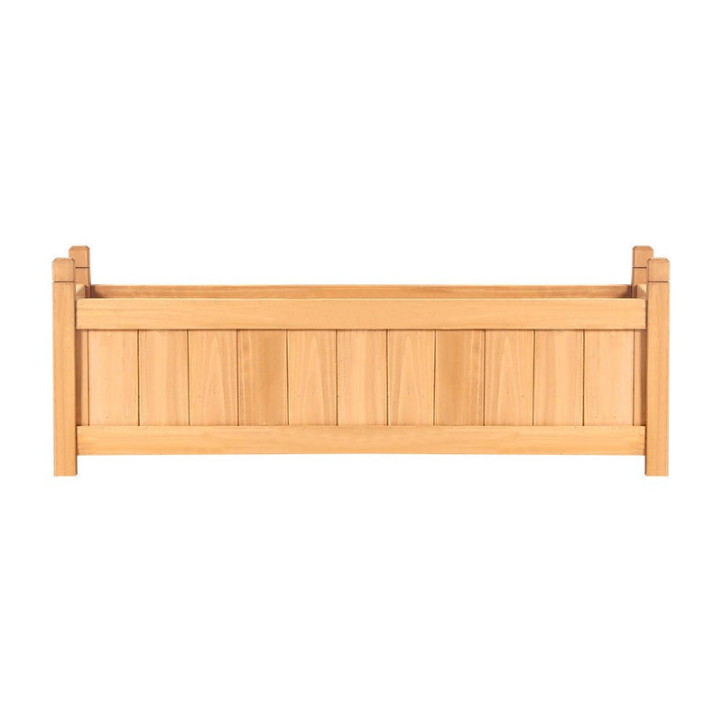 Home & Garden > Garden Beds - Greenfingers Wooden Garden Bed 90x30x33cm Raised Garden Planter Box for Flowers, Vegetables & Storage - Garden Yard