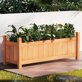 Home & Garden > Garden Beds - Greenfingers Wooden Garden Bed 90x30x33cm Raised Garden Planter Box for Flowers, Vegetables & Storage - Garden Yard