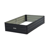 Home & Garden > Garden Beds - Wallaroo 150 x 90 x 30cm Galvanized Steel Garden Bed - Black - Garden Yard