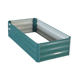 Home & Garden > Garden Beds - Wallaroo Garden Bed 120 x 60 x 30cm Galvanized Steel - Green - Garden Yard