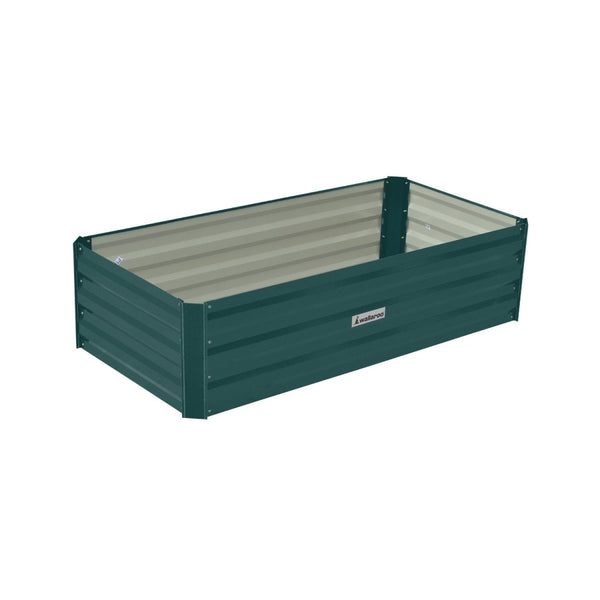 Home & Garden > Garden Beds - Wallaroo Garden Bed 120 x 60 x 30cm Galvanized Steel - Green - Garden Yard