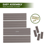 Home & Garden > Garden Beds - Wallaroo Garden Bed 120 x 60 x 30cm Galvanized Steel - Grey - Garden Yard