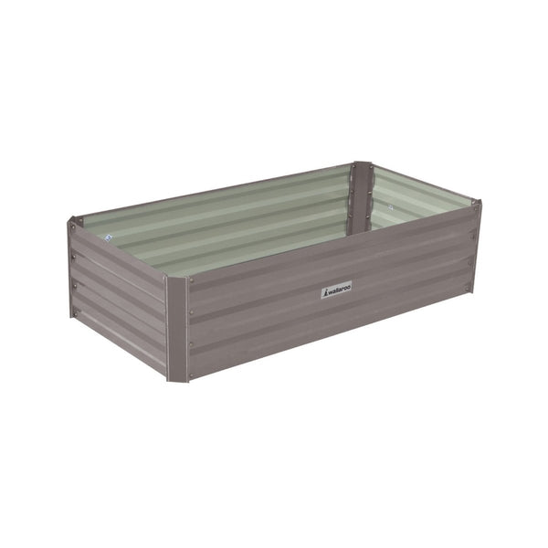 Home & Garden > Garden Beds - Wallaroo Garden Bed 120 x 60 x 30cm Galvanized Steel - Grey - Garden Yard