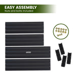 Home & Garden > Garden Beds - Wallaroo Garden Bed 120 x 90 x 30cm Galvanized Steel - Black - Garden Yard