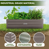 Home & Garden > Garden Beds - Wallaroo Garden Bed 150 x 90 x 30cm Galvanized Steel - Grey - Garden Yard