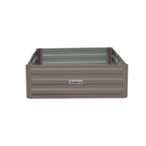 Home & Garden > Garden Beds - Wallaroo Garden Bed 150 x 90 x 30cm Galvanized Steel - Grey - Garden Yard
