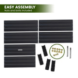 Home & Garden > Garden Beds - Wallaroo Garden Bed 210 x 90 x 30cm Galvanized Steel - Black - Garden Yard