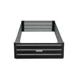 Home & Garden > Garden Beds - Wallaroo Garden Bed 210 x 90 x 30cm Galvanized Steel - Black - Garden Yard