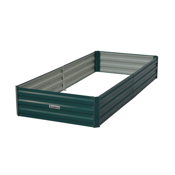 Home & Garden > Garden Beds - Wallaroo Garden Bed 210 x 90 x 30cm Galvanized Steel - Green - Garden Yard