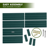 Home & Garden > Garden Beds - Wallaroo Garden Bed 210 x 90 x 30cm Galvanized Steel - Green - Garden Yard