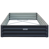Home & Garden > Garden Beds - Wallaroo Garden Bed 240 x 120 x 30cm Galvanized Steel - Black - Garden Yard