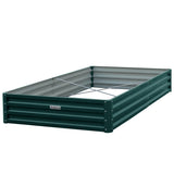 Home & Garden > Garden Beds - Wallaroo Garden Bed 240 x 120 x 30cm Galvanized Steel - Green - Garden Yard