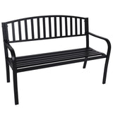 Home & Garden > Garden Furniture - Wallaroo Steel Outdoor Garden Bench - Classic - Garden Yard