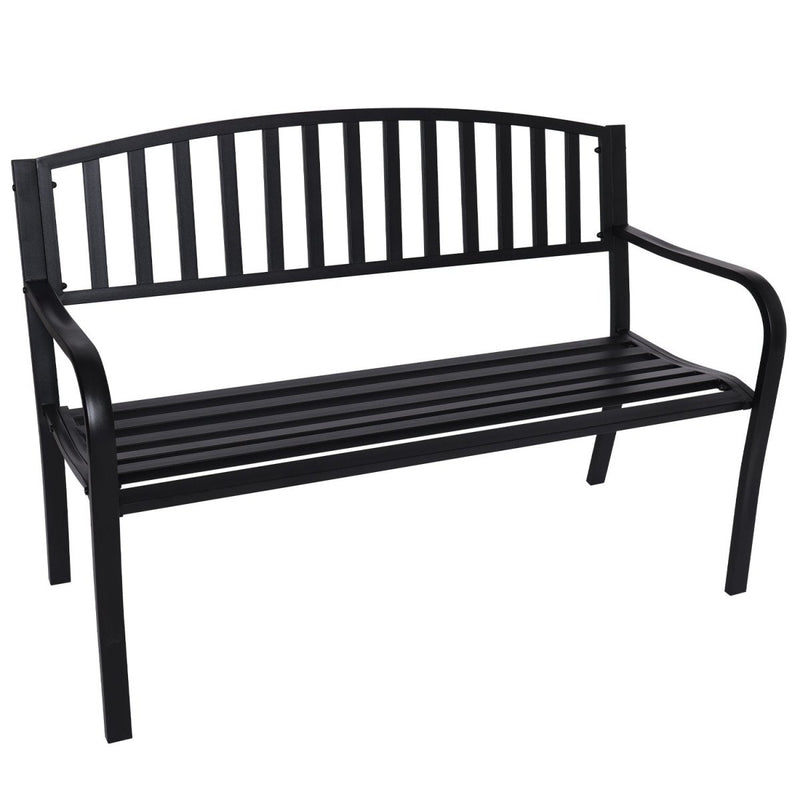 Home & Garden > Garden Furniture - Wallaroo Steel Outdoor Garden Bench - Classic - Garden Yard
