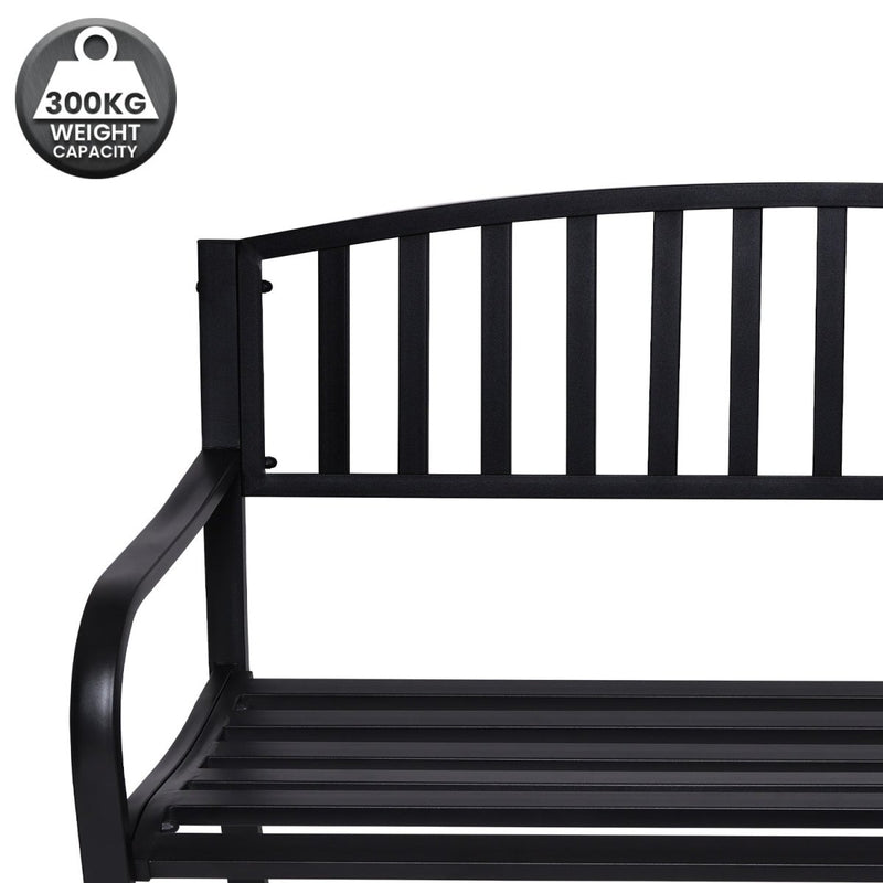 Home & Garden > Garden Furniture - Wallaroo Steel Outdoor Garden Bench - Classic - Garden Yard