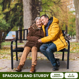 Home & Garden > Garden Furniture - Wallaroo Steel Outdoor Garden Bench - Classic - Garden Yard