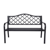 Home & Garden > Garden Furniture - Wallaroo Steel Outdoor Garden Bench - Elegant - Garden Yard