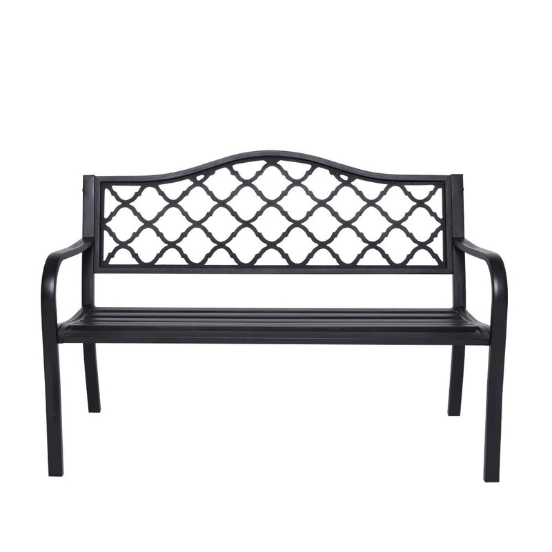 Home & Garden > Garden Furniture - Wallaroo Steel Outdoor Garden Bench - Elegant - Garden Yard