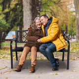 Home & Garden > Garden Furniture - Wallaroo Steel Outdoor Garden Bench - Elegant - Garden Yard