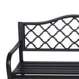 Home & Garden > Garden Furniture - Wallaroo Steel Outdoor Garden Bench - Elegant - Garden Yard
