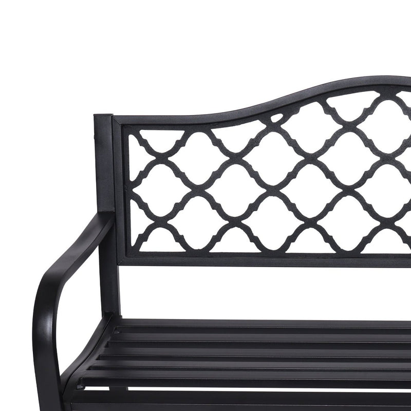 Home & Garden > Garden Furniture - Wallaroo Steel Outdoor Garden Bench - Elegant - Garden Yard