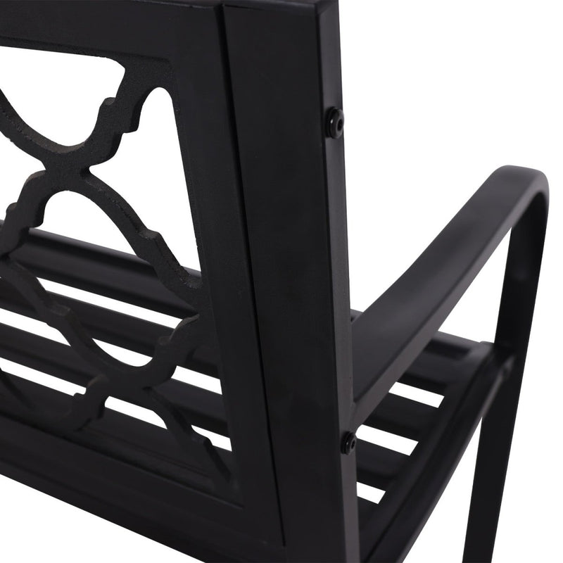 Home & Garden > Garden Furniture - Wallaroo Steel Outdoor Garden Bench - Elegant - Garden Yard