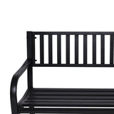 Home & Garden > Garden Furniture - Wallaroo Steel Outdoor Garden Bench - Modern - Garden Yard