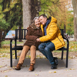 Home & Garden > Garden Furniture - Wallaroo Steel Outdoor Garden Bench - Modern - Garden Yard