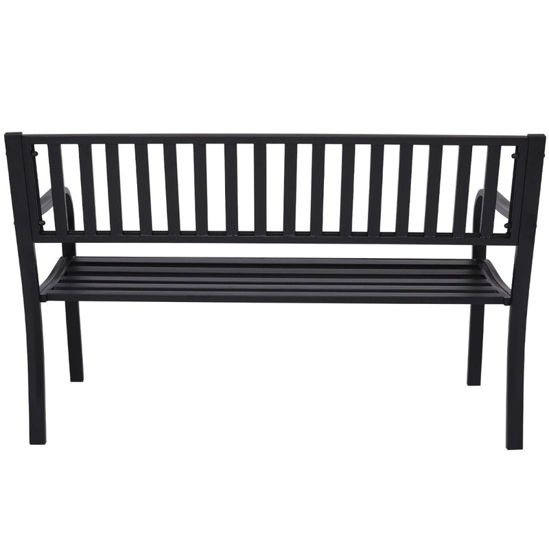 Home & Garden > Garden Furniture - Wallaroo Steel Outdoor Garden Bench - Modern - Garden Yard