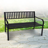 Home & Garden > Garden Furniture - Wallaroo Steel Outdoor Garden Bench - Modern - Garden Yard