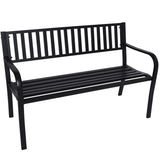 Home & Garden > Garden Furniture - Wallaroo Steel Outdoor Garden Bench - Modern - Garden Yard