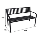 Home & Garden > Garden Furniture - Wallaroo Steel Outdoor Garden Bench - Modern - Garden Yard