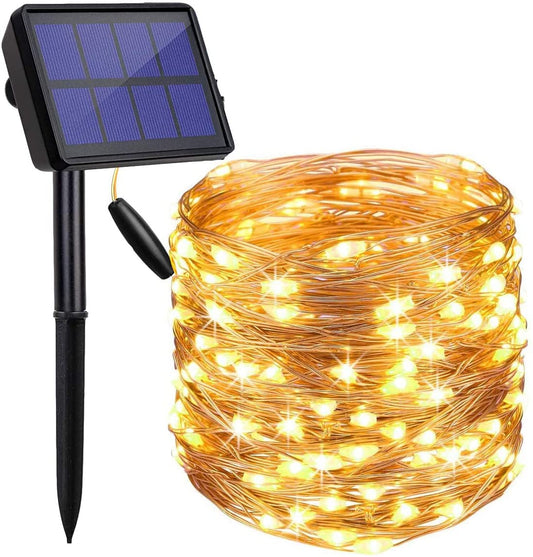 Home & Garden > Garden Lights - 200 Waterproof LED Solar Fairy Light Outdoor with 8 Lighting Modes for Home,Garden and Decoration - Garden Yard