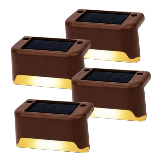 Home & Garden > Garden Lights - 4 Pack SolarPower Deck Lights Outdoor Step Lights Waterproof LED lights - Garden Yard