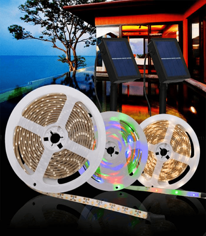 Home & Garden > Garden Lights - Solar LED Strip Light - Garden Yard