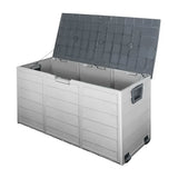 Home & Garden > Storage - Gardeon 290L Outdoor Storage Box - Grey - Garden Yard