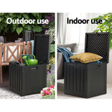 Home & Garden > Storage - Gardeon 80L Outdoor Storage Box Waterproof Container Indoor Garden Toy Tool Shed - Garden Yard