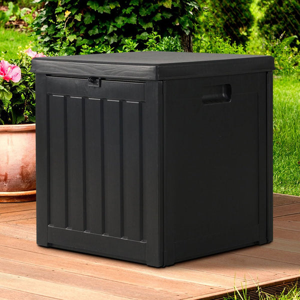 Home & Garden > Storage - Gardeon 80L Outdoor Storage Box Waterproof Container Indoor Garden Toy Tool Shed - Garden Yard