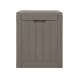 Home & Garden > Storage - Gardeon Outdoor Storage Box 118L Container Lockable Indoor Garden Toy Tool Shed Grey - Garden Yard
