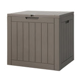 Home & Garden > Storage - Gardeon Outdoor Storage Box 118L Container Lockable Indoor Garden Toy Tool Shed Grey - Garden Yard