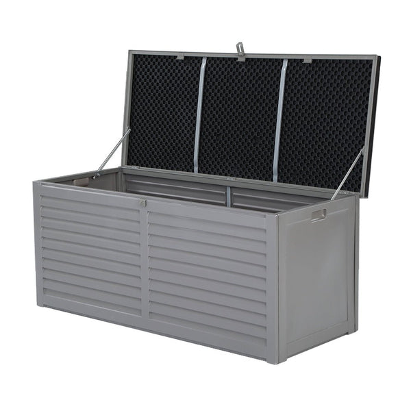 Home & Garden > Storage - Gardeon Outdoor Storage Box 490L Bench Seat Indoor Garden Toy Tool Sheds Chest - Garden Yard