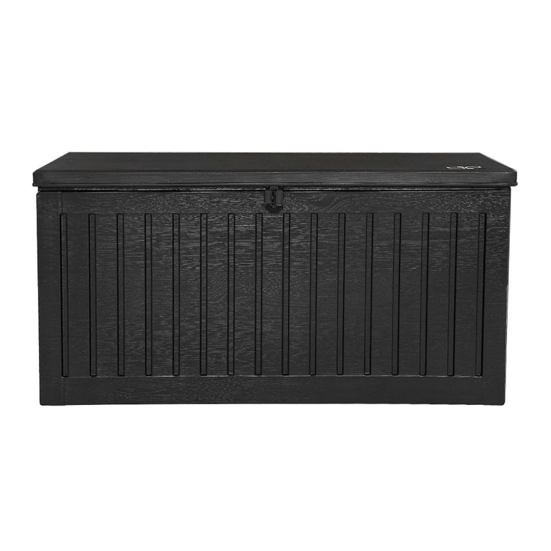 Home & Garden > Storage - Gardeon Outdoor Storage Box Container Garden Toy Indoor Tool Chest Sheds 270L Black - Garden Yard