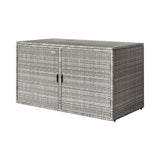 Home & Garden > Storage - Gardeon Outdoor Storage Cabinet Box Deck Wicker Shelf Chest Garden Shed Tools - Garden Yard