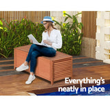 Home & Garden > Storage - Gardeon Outoor Fir Wooden Storage Bench - Garden Yard