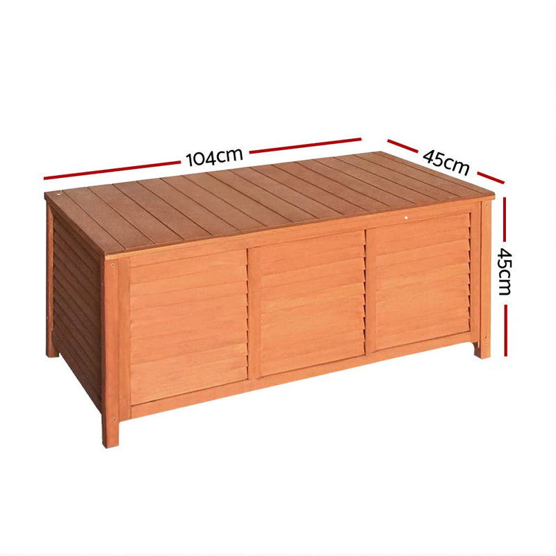Home & Garden > Storage - Gardeon Outoor Fir Wooden Storage Bench - Garden Yard