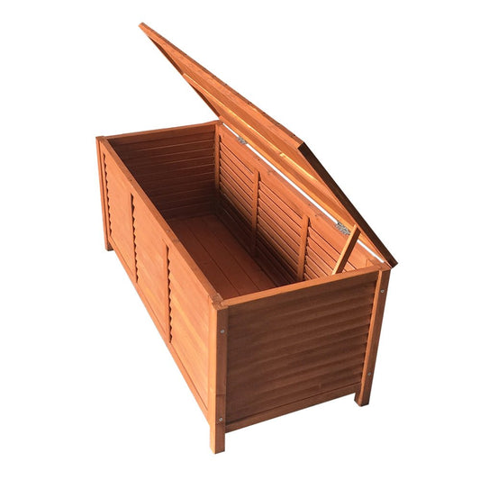 Home & Garden > Storage - Gardeon Outoor Fir Wooden Storage Bench - Garden Yard