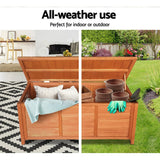 Home & Garden > Storage - Gardeon Outoor Fir Wooden Storage Bench - Garden Yard